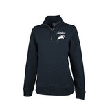 Ladies Horse Quarter Zip Pullover - Quilted Sweatshirt
