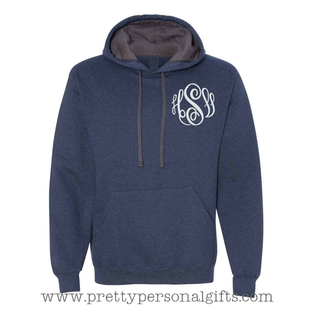 Monogram Hoodie Sweatshirt - 2 tone sweatshirt