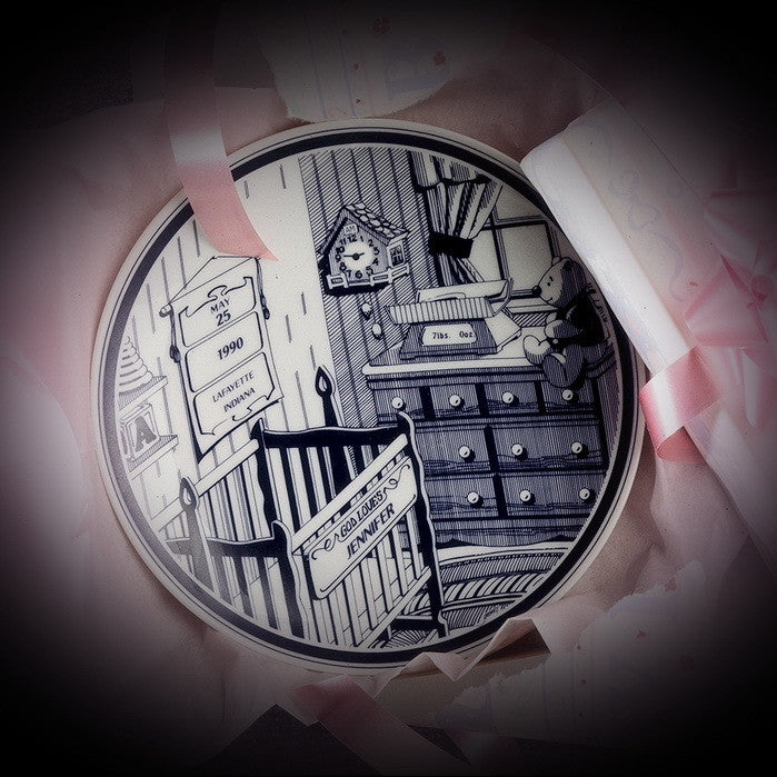 baby keepsake plate