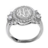 Sterling Silver Maria Ring Engraved