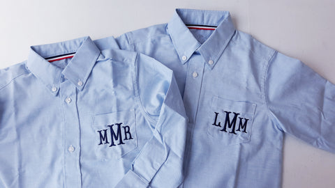 Monogrammed Button Down Shirt