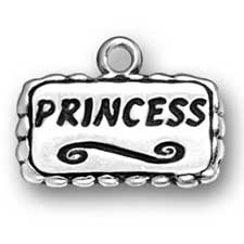 Princess Charm  - Sterling Silver