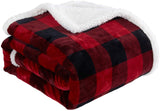 Red and Black Buffalo Plaid Cabin Throw Personalized - Free Shipping