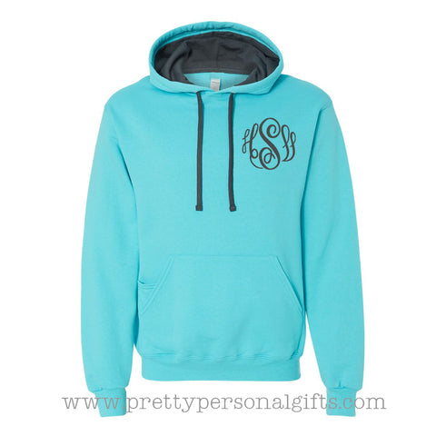 Monogrammed hooded best sale sweatshirt