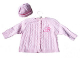 Cable Knit Baby Sweater monogrammed