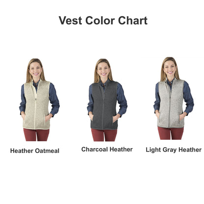 Ladies Knit Sweater Vest with Monogram
