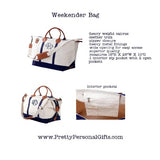Monogrammed Weekender Bag